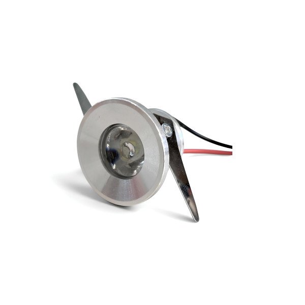LED Mini Spotlight 1Watt Silver Body - White 6500K