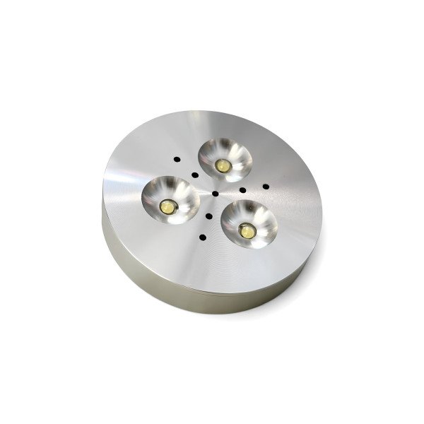LED Surface Spotlight 3Watt Silver Body - Warm white 3000K