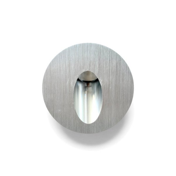 LED Stair Light Aluminum Round Silver Wall Lamp 3W Warm white