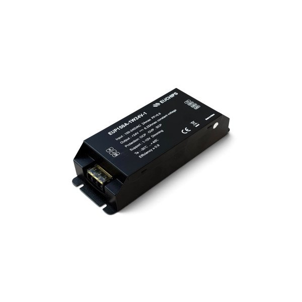 EUCHIPS 150W 24VDC 0/1-10V CV Dimming Driver EUP150A-1W24V-1
