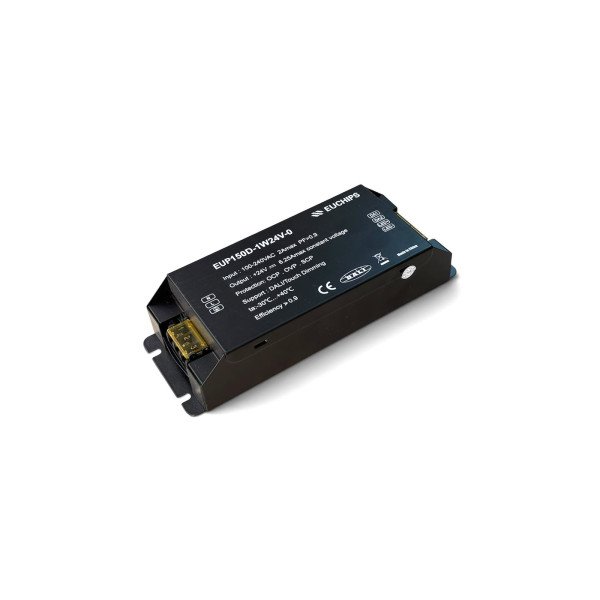EUCHIPS 150W 24VDC DALI CV Dimming Driver EUP150D-1W24V-0