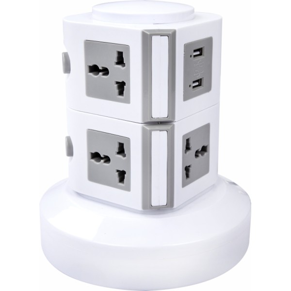 2 LAYERS TOWER EXTENSION CORD SOCKET-2.5M