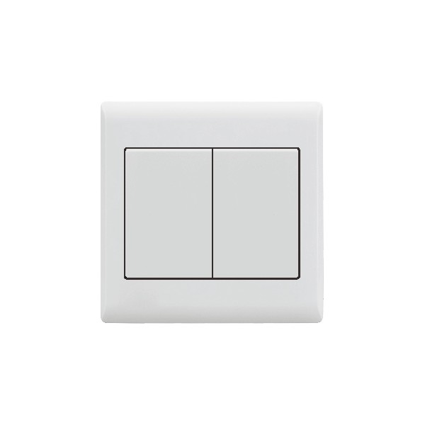 2 GANG 2 WAY SWITCH-IVORY SERIES