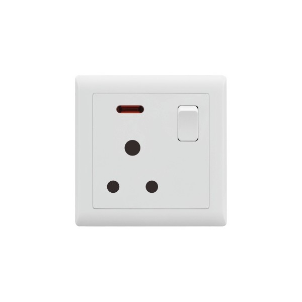 15A SOCKET WITH SWITCH-IVORY SERIES