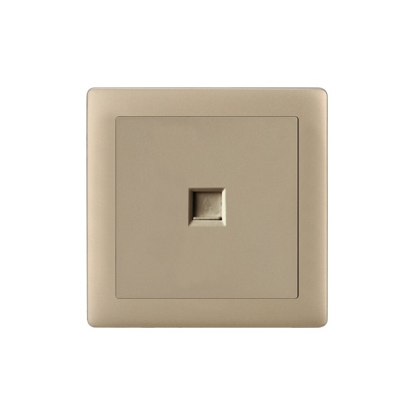 TELEPHONE SOCKET-MATTE GOLDEN SERIES